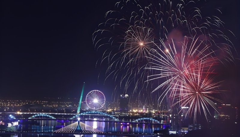 background tết 4k cho máy tính huyền ảo