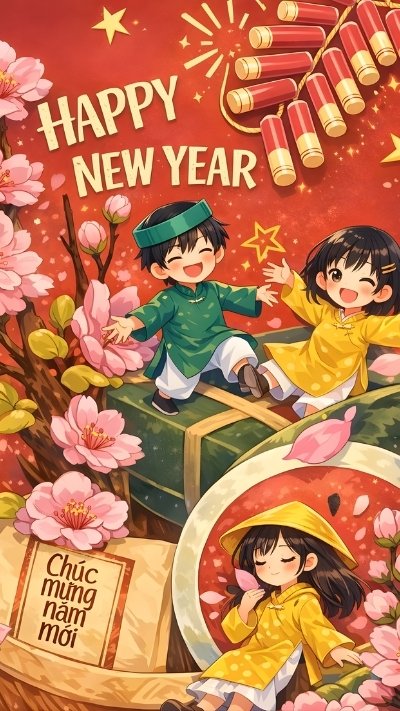 background tết điện thoại lung linh