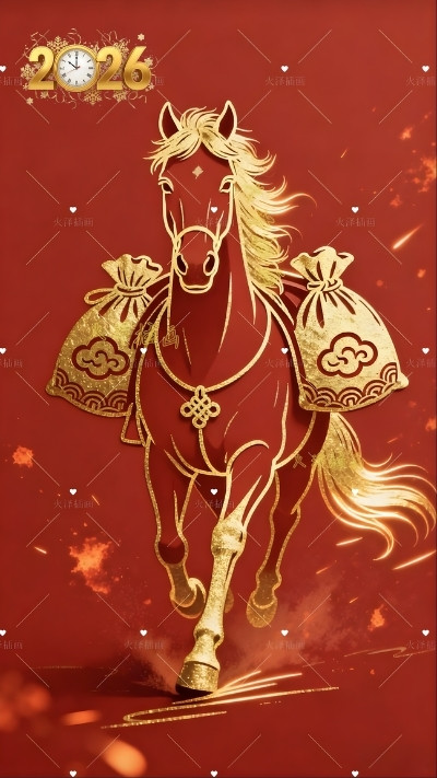 hình nền điện thoại linh vật tết 2026 rực rỡ