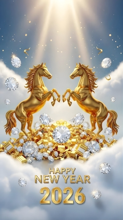 hình nền điện thoại linh vật tết 2026 sinh động