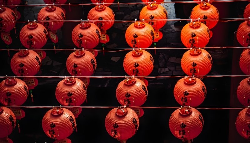 hình nền lồng đèn tết 2026 rạng ngời