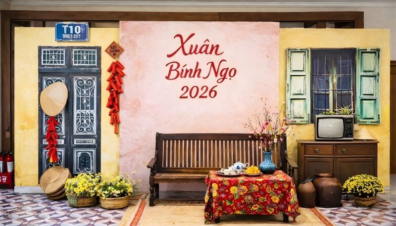 hình nền máy tính tết bính ngọ 2026 sinh động