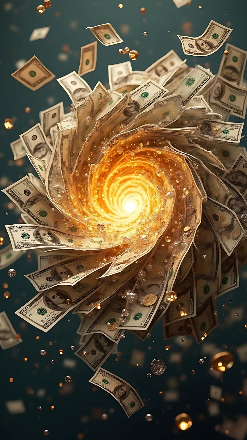 ảnh nền tiền đô la mỹ rực rỡ