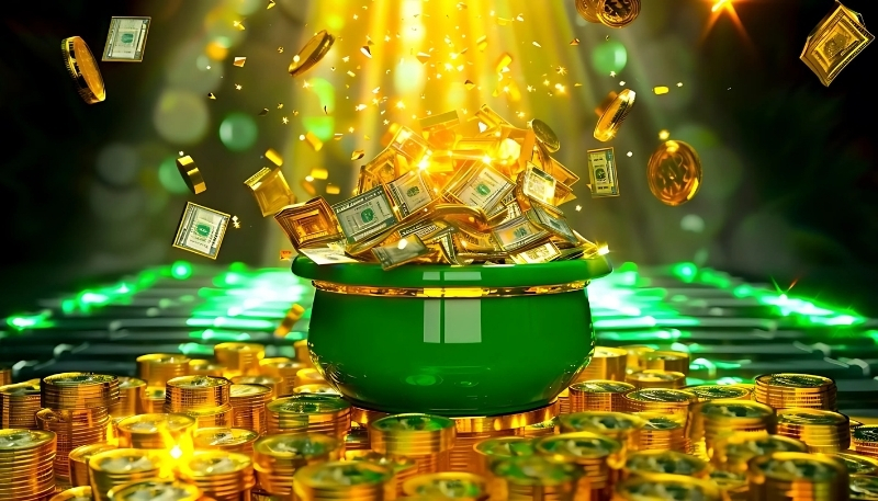 ảnh nền tiền tài lộc rực rỡ