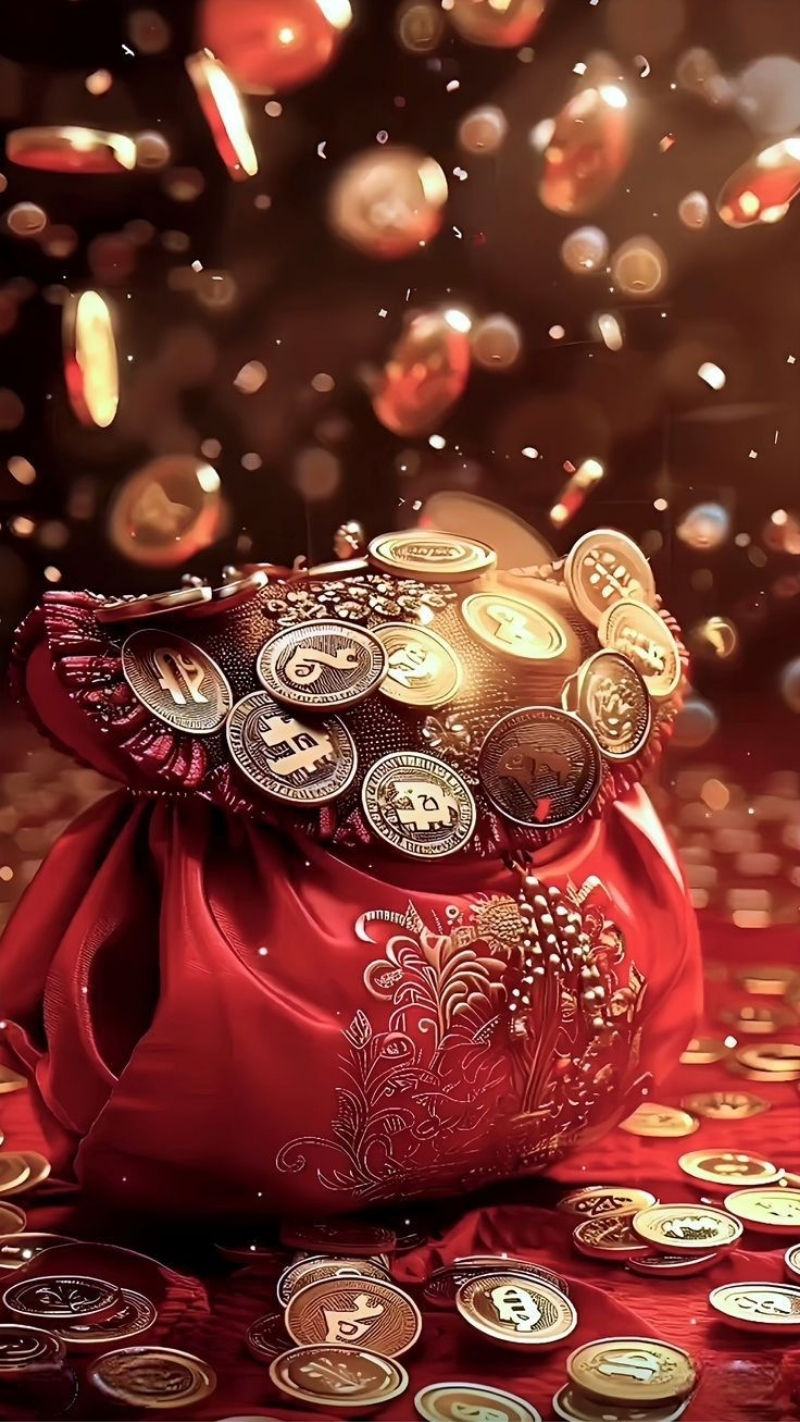 ảnh nền tiền tài lộc thịnh vượng