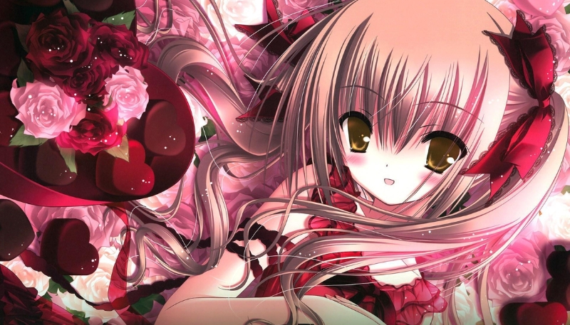 Hình nền Valentine anime