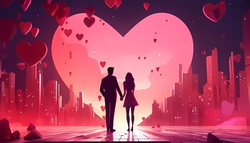 Hình nền Valentine anime