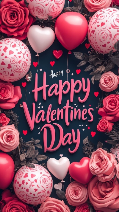 Hình nền Valentine hoa hồng