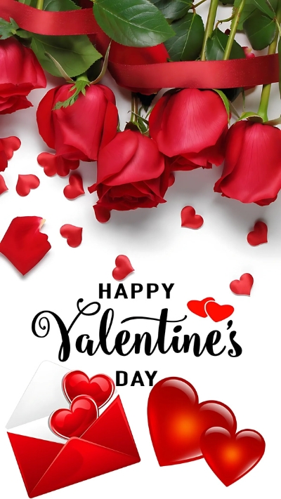 Hình nền Valentine hoa hồng