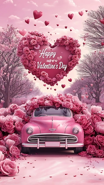 Hình nền Valentine hoa hồng