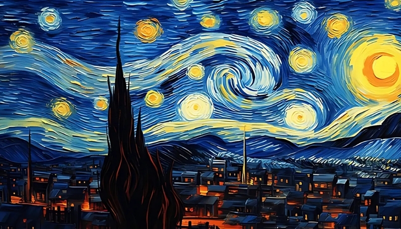 Ảnh nền Van Gogh cho máy tính đẹp lung linh