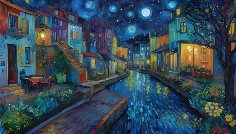 Ảnh nền Van Gogh cho PC cực đáng yêu