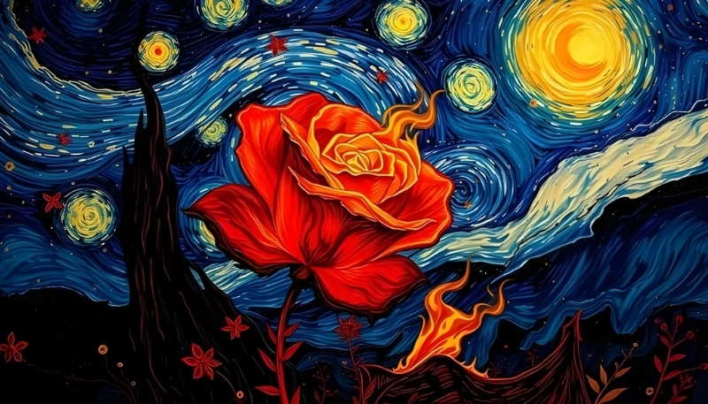 Ảnh nền Van Gogh dễ thương cho laptop