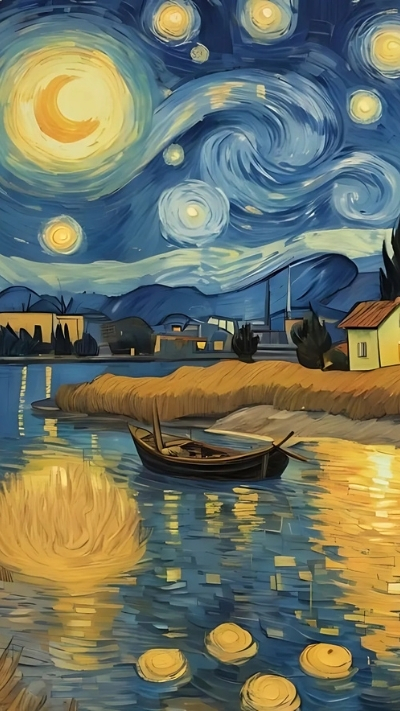Ảnh Van Gogh ảo diệu cho điện thoại