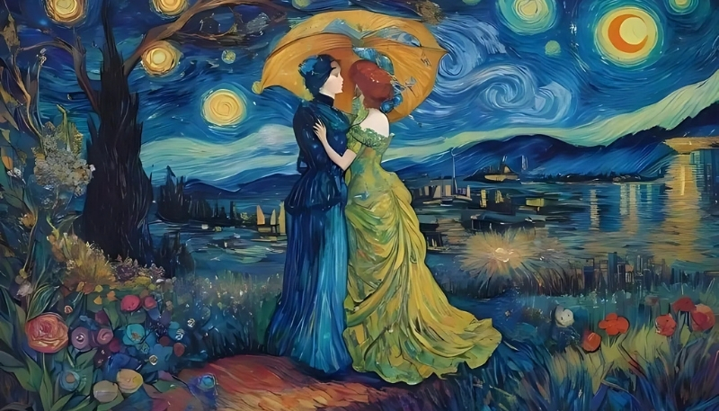 Ảnh Van Gogh ảo diệu cho laptop