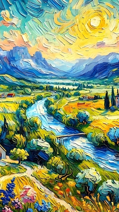 Ảnh Van Gogh cute đáng yêu cho điện thoại