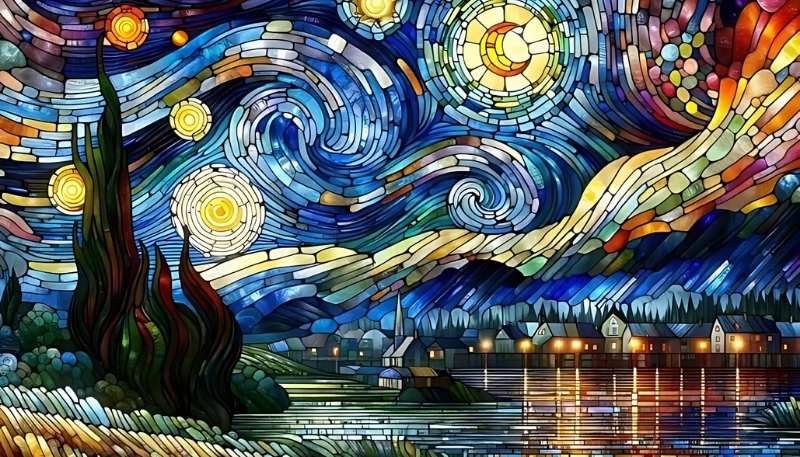 Background Van Gogh cho máy tính sắc nét