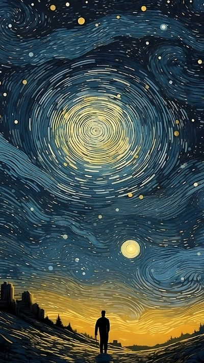 Background Van Gogh cho smartphone đẹp ngọt ngào