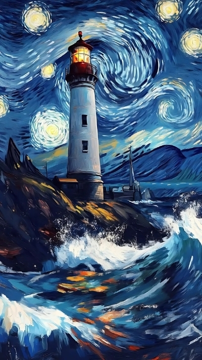 Hình ảnh Van Gogh cho điện thoại dễ thương