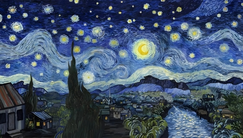 Hình ảnh Van Gogh cho máy tính dễ thương