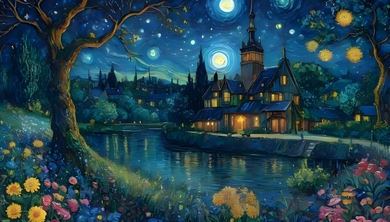 Hình nền Van Gogh cho máy tính full HD