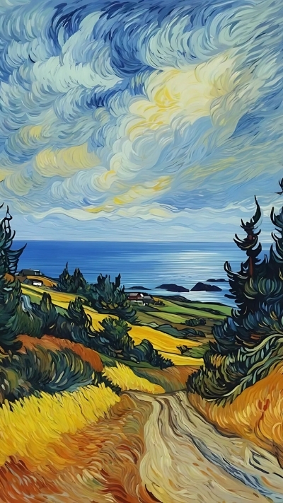 Hình nền Van Gogh ngọt ngào cho smartphone