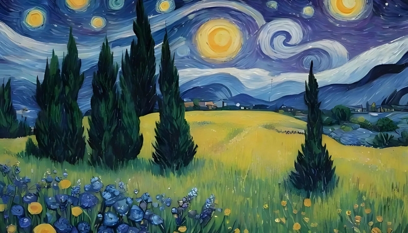 Wallpaper Van Gogh mộng mơ cho PC