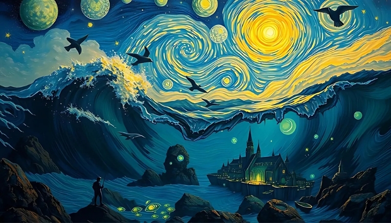 Wallpaper Van Gogh sắc nét cho laptop