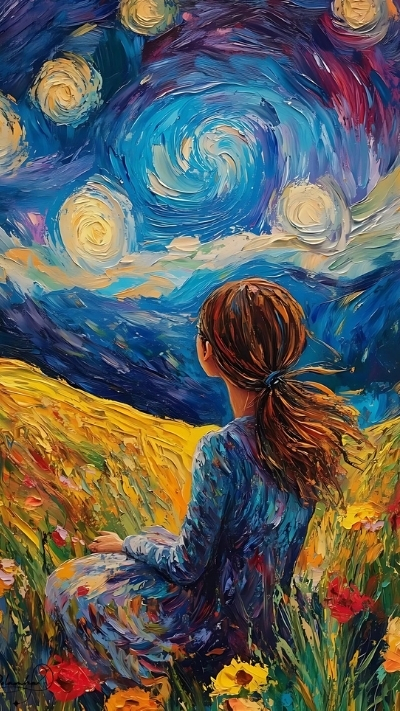 Wallpaper Van Gogh sắc nét cho smartphone