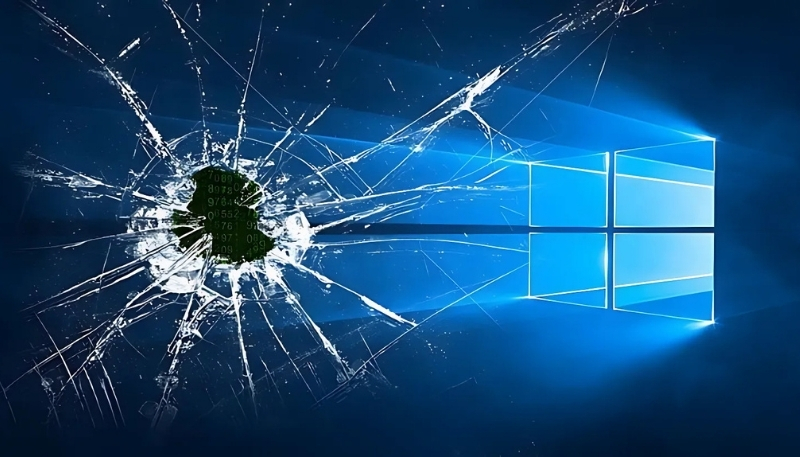 Ảnh nền troll màn hình vỡ sáng tạo