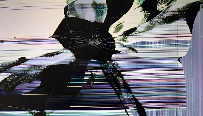 Hình ảnh màn hình máy tính vỡ hài hước