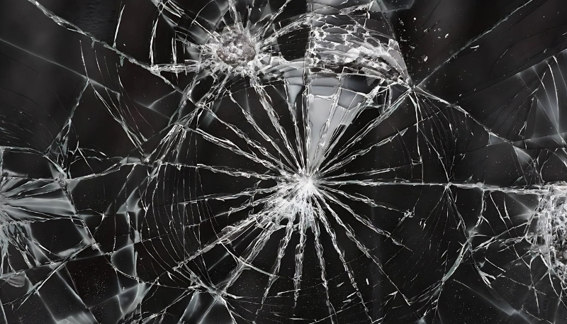 Hình ảnh màn hình vỡ của máy tính troll thú vị