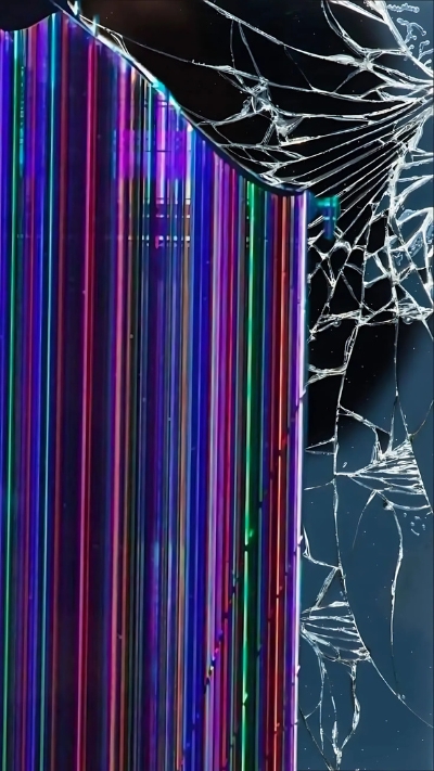 Màn hình điện thoại bị nứt cực kỳ độc đáo