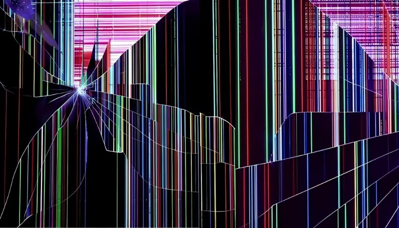 Màn hình vỡ máy tính đẹp như mơ 4K