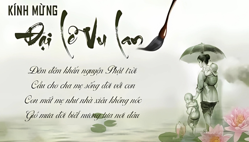 Hình ảnh Vu Lan báo hiếu kèm lời chúc