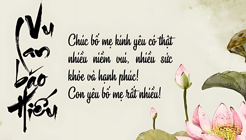 Hình nền Vu Lan báo hiếu ấn tượng cùng câu nói hay