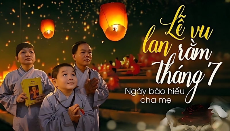 Hình nền Vu Lan báo hiếu cha mẹ xúc động