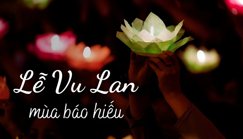 Hình nền Vu Lan báo hiếu dễ thương laptop
