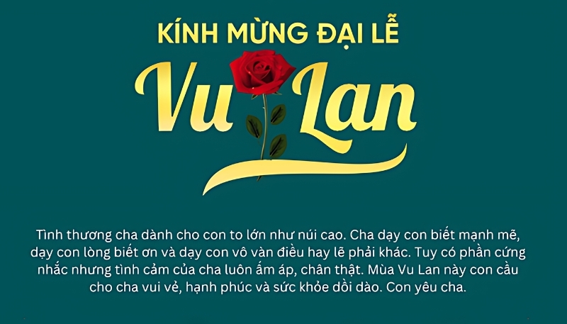 Wallpaper Vu Lan báo hiếu đẹp kèm lời chúc
