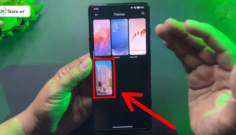 cài đặt hình nền xiaomi
