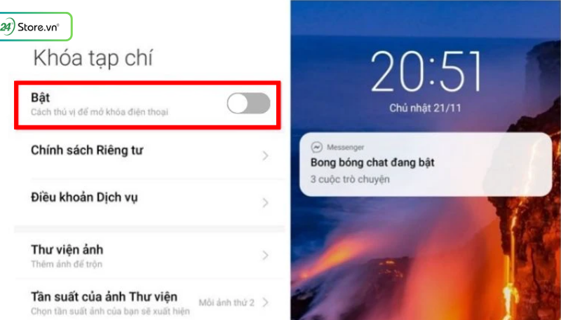 đặt ảnh làm hình nền xiaomi