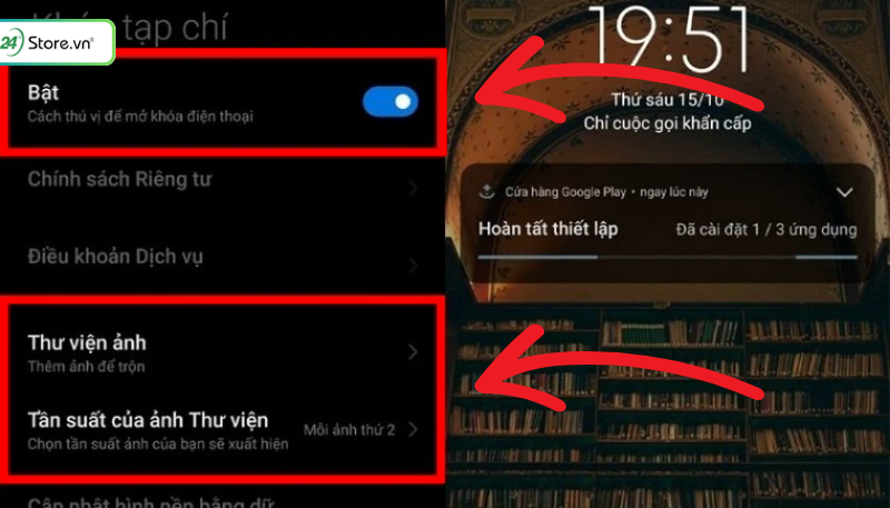 đổi hình nền xiaomi