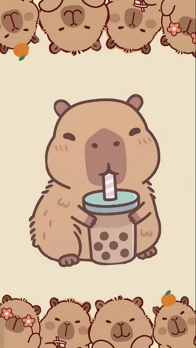 ảnh vẽ capybara chill nghệ thuật