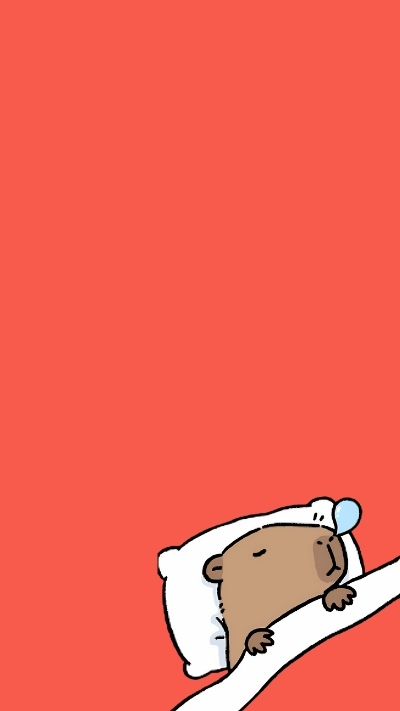 ảnh vẽ capybara chill tĩnh tâm