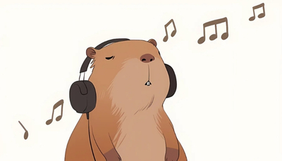 ảnh vẽ capybara cute dễ thương nhất