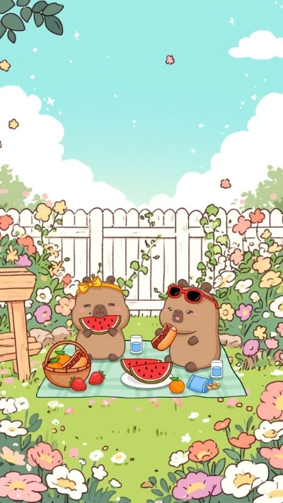 ảnh vẽ capybara meme vô tri 1