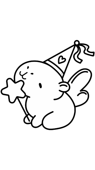 ảnh vẽ capybara trắng đen độc đáo