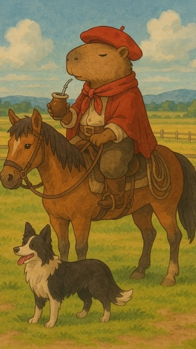 ảnh vẽ capybara vô tri đáng thương