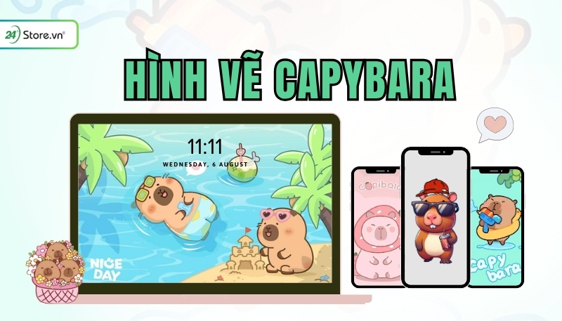 hình vẽ capybara mở đầu
