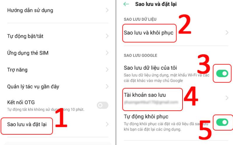 Sao lưu dữ liệu trên Android 
